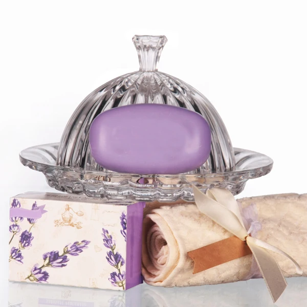 
Mintao new products glass butter dish cheese dish with lid 