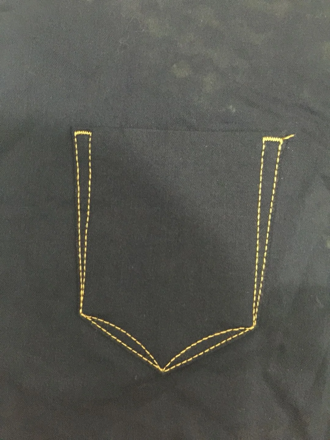 high speed industrial sewing machine to patch pocket on jeans knit fabric material automatically