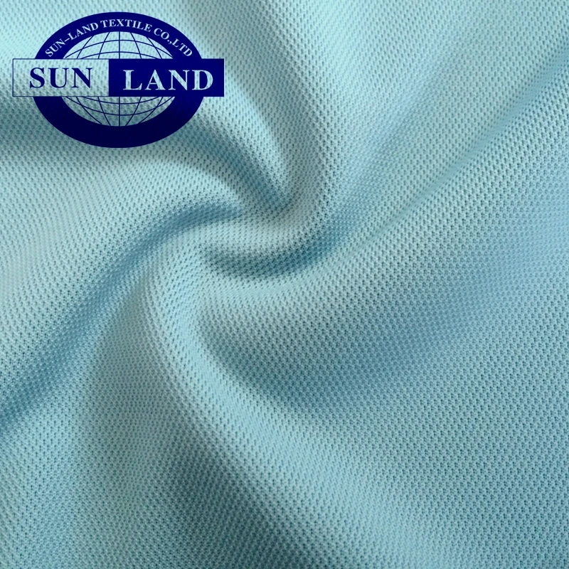 Quick drying moisture absorbing anti ultraviolet sun protection pique mesh fabric