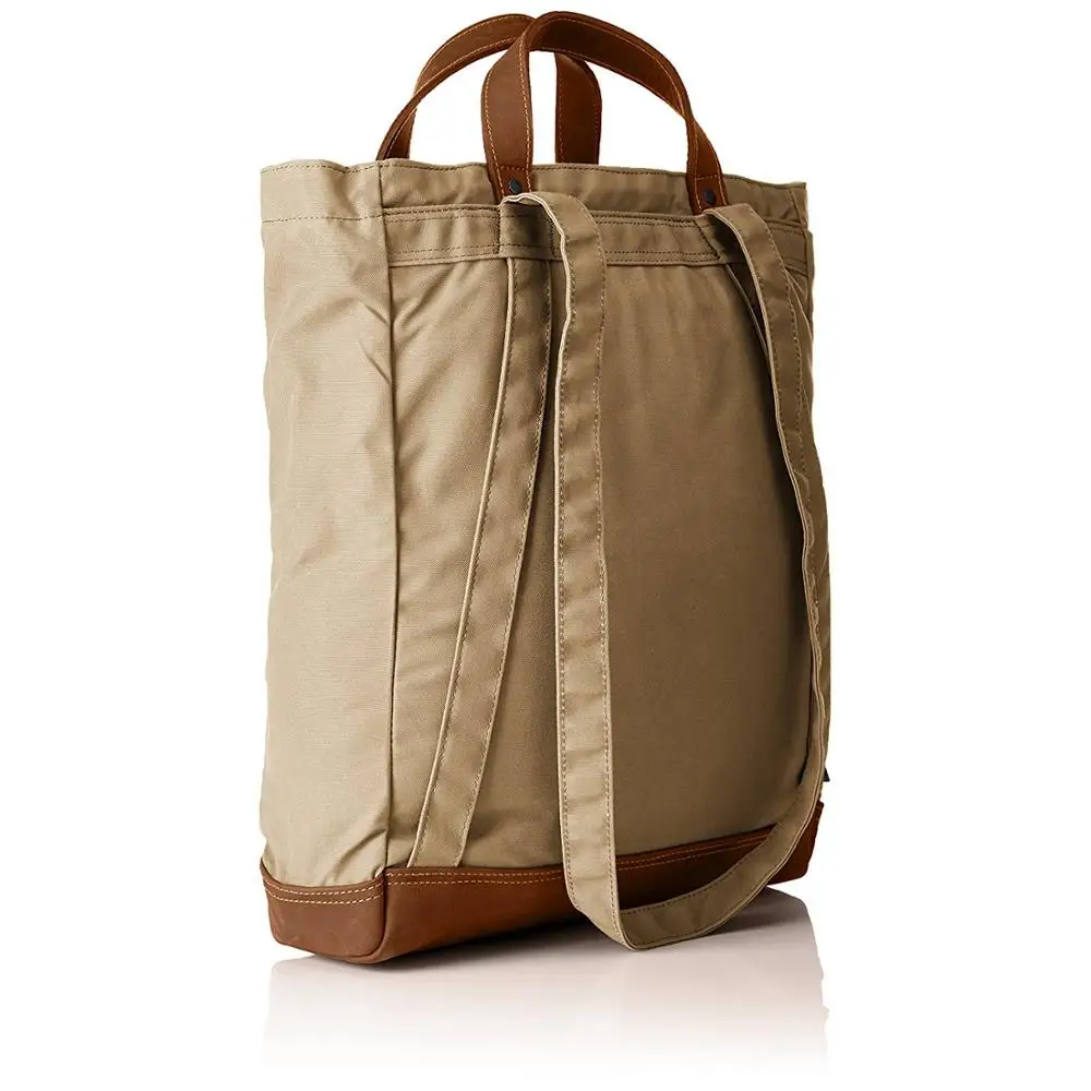 Custom lightweight canvas convertible tote laptop backpack rucksack RPET Recycled DayPack Travel Eco Friendly