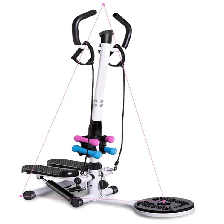 Foldable  Exercise  Fitness Workout for Home Handrails Stepper