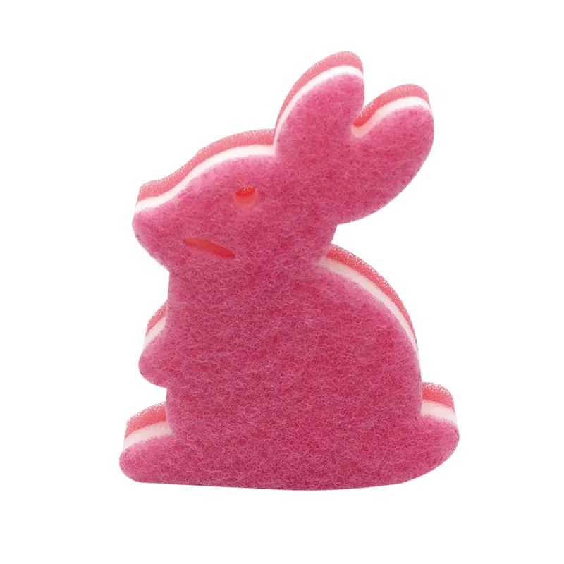 Cute Cartoon Shape Household Kitchen Clean Sponge Scourer