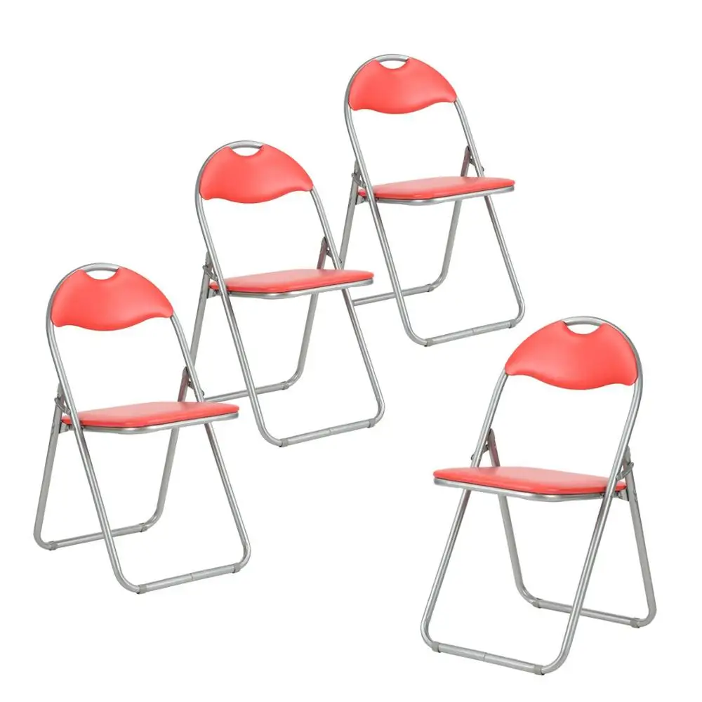 
colorful padded metal folding chair with competitive price 