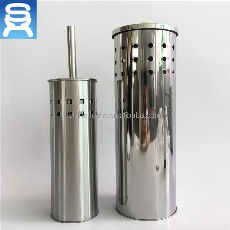 
Stainless steel Toilet brush and holder set 
