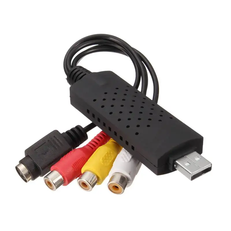 10 NTSC USB Video Capture Card TV Tuner CCTV VCR DVD HDTV Audio Adapter Converter Connector for Win Video Game on PC/Laptop