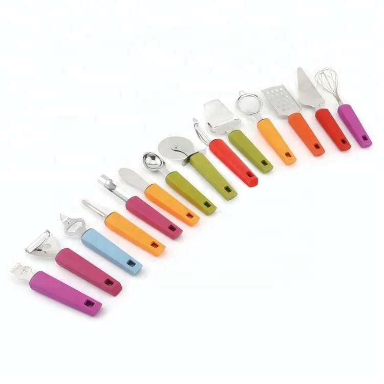 
Wholesale Stainless Steel Butter Knife kitchen gadgets Colorful PP Handle 