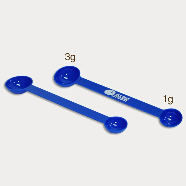 PP double head spices measuring scoop plastic powder measuring spoon 1/3g 1g /6g