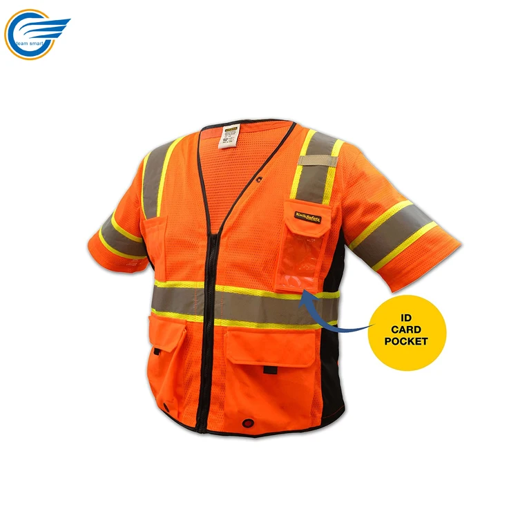 Лидер продаж черные серии ANSI, класс 2, жилет безопасности