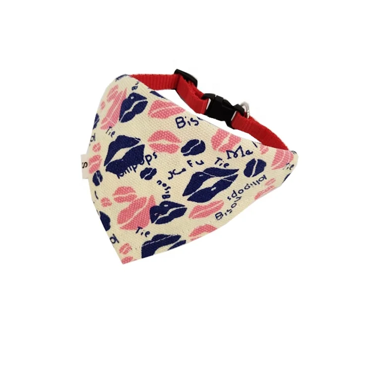 Different Size Custom Printed Cotton Pet Bandana
