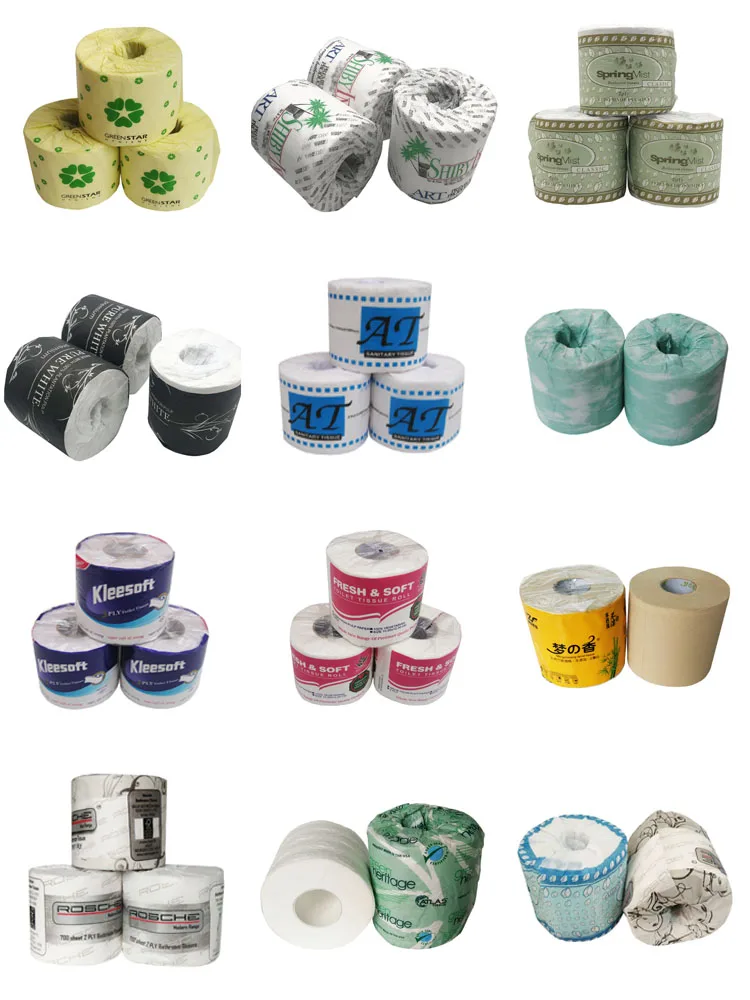 Oem wholesale cheap biodegradable 1ply 2ply  3ply toilet paper