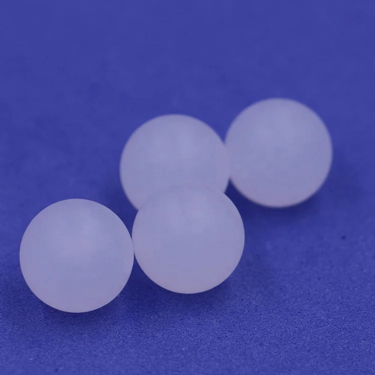 Solid polypropylene PP 2mm clear roll on plastic ball