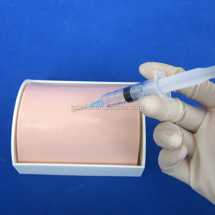 Vivid Skin Injection Practice Pad, Intramuscular Injection Model
