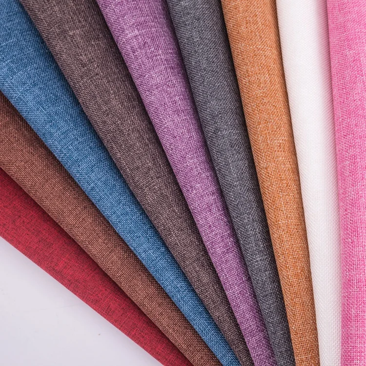 
Ready to ship 100 polyester imitation linen throw pillow case cover fabric material 