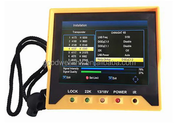 Лучшие приборы для тестирования спутникового телевидения 3,5 дюйма, Ручной цифровой ТВ, спутниковый искатель, спутниковый искатель с низкой ценой для рынка Ближнего Востока