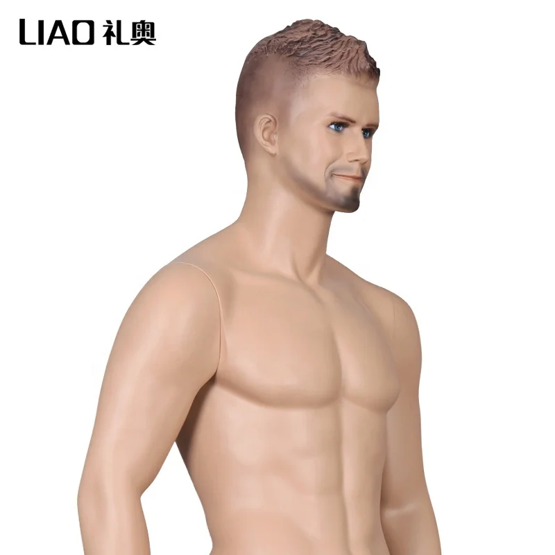 Lifelike makeup skin Model fiberglass male mannequin For Sale