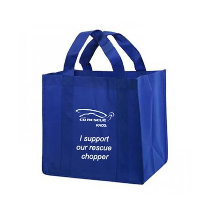 Рекламная оптовая продажа дружественная многоразовая Складная Нетканая ткань упаковка для покупок Розничная сумка Пользовательский логотип печать тоут Экологичная