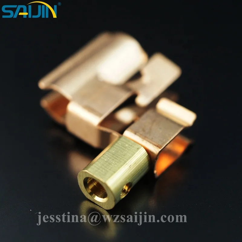 Copper Phosphor earth terminal brass block assembly for Multi functional socket