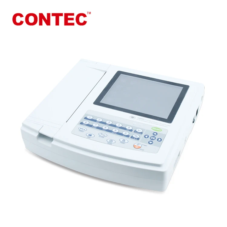 CONTEC ECG1200G PC Software Touch Screen 12 lead ekg 12channel ecg electrocardiograph