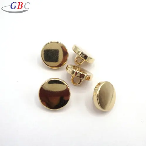 Hot sell metal shiny golden sew loop button