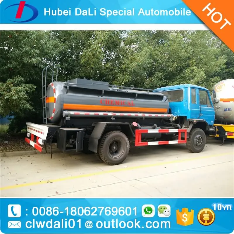 8MT tank truck for caustic soda sodium hypochlorite ammonia water