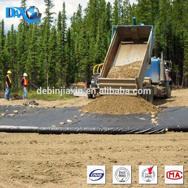 containing UV threads woven into geotextile