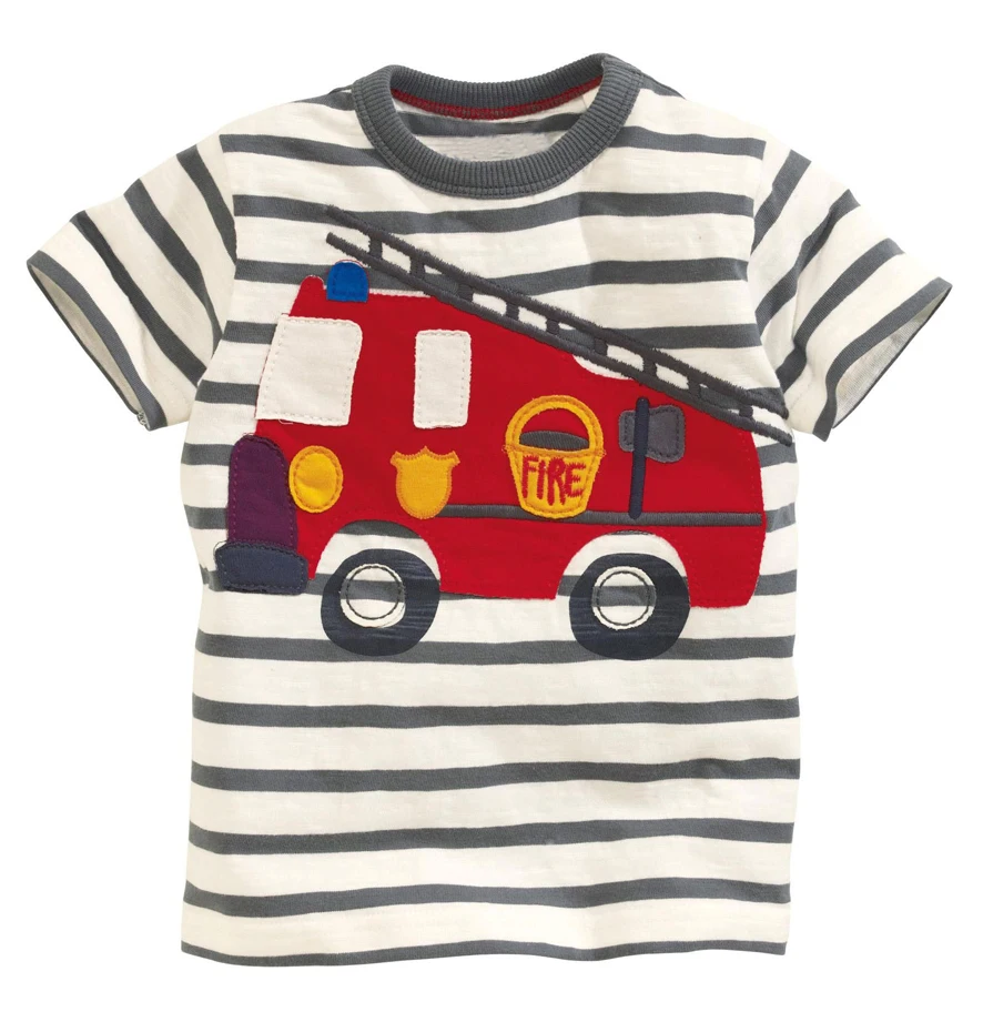 
Cotton Children Short Sleeve T-Shirts Kids Clothing Tees Baby Boy Cartoon Tops Kids O Neck T Shirt 