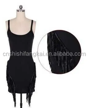  Лидер продаж в США Канаде ЕС популярное Клубное платье с бахромой и кисточками для клубной вечеринки танцевальная одежда танцевальный костюм Пляжное Платье