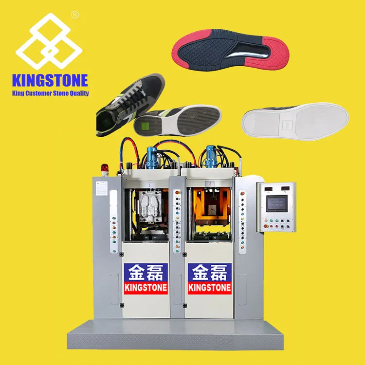 Two Station PVC TPR TPU TR Sole Making Machine for Soccer Shoes Outsole