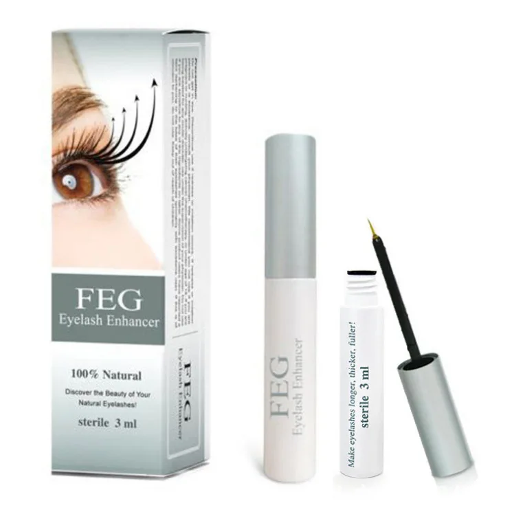 Private Label Herbal Natural Makeup FEG Eyelash Enhancer Growth Serum For Women