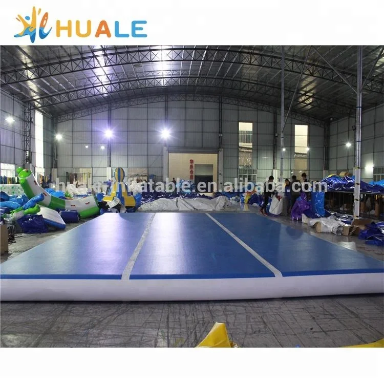 Factory Price Large Airtrack Gym Air Track Tumbling Mat Inflatable Airtrack For Gymnastics Home Use Carbon PVC Sides Gym