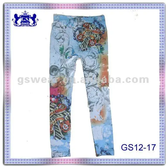 2012 сексуальные девушки колготки спандекс гетры бесшовных печатных legging