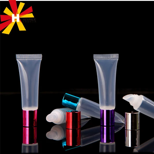 Plastic lip balm tube with custom made color and logo printing
