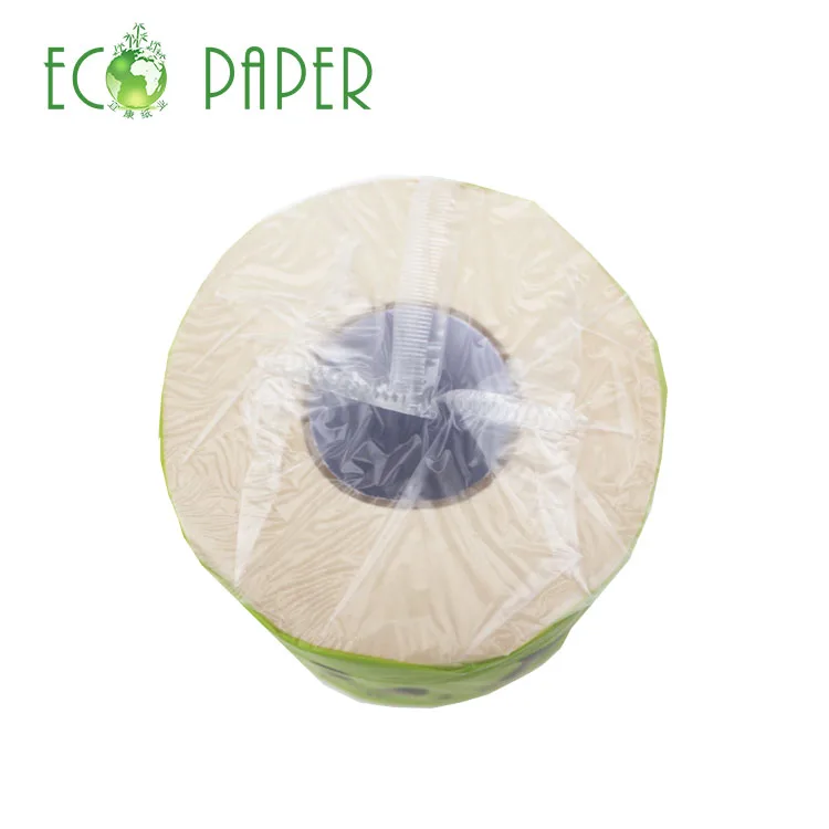 Pulp Toilet Paper Roll 2ply Eco Friendly Tissue Wholesale Bamboo Bath Room 38/40/42mm AP FSC ISO 14~19gsm Flower