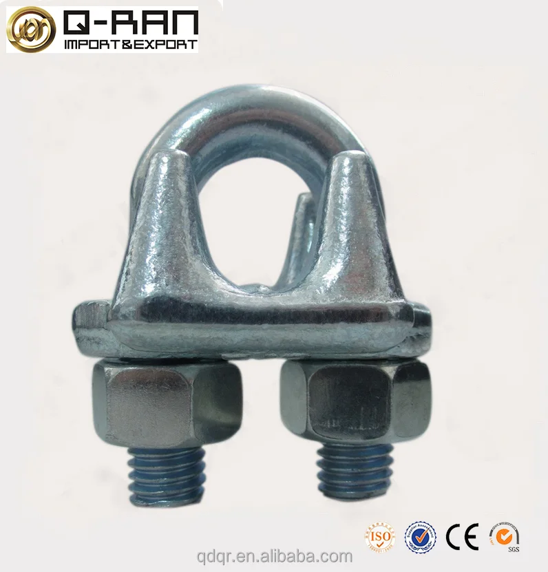 Drop Forged Galvanized Iron Wire Clip Adjustable Wire Rope Clamp
