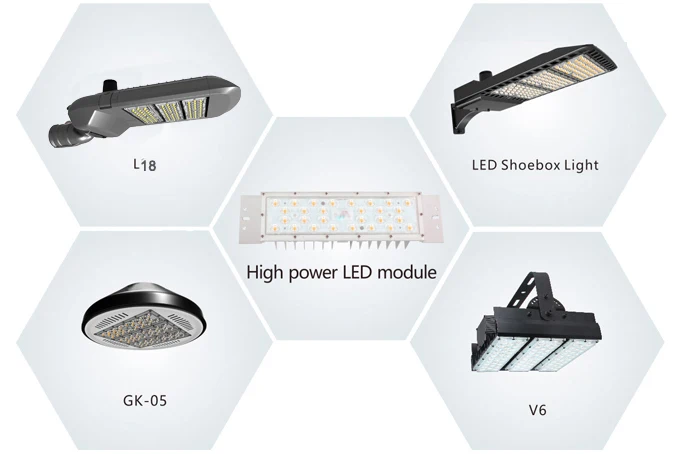 LED heat sink street light module 180lm/w IP66 for Modular LED Street Light TUV LM79 LM80 Approval