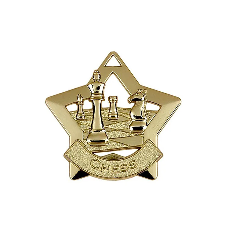 High quality custom metal award chess medal