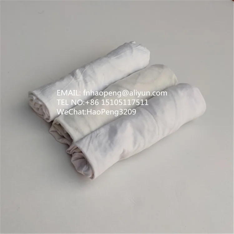 Used bedsheet cutting white wiper rags suppliers professional factory