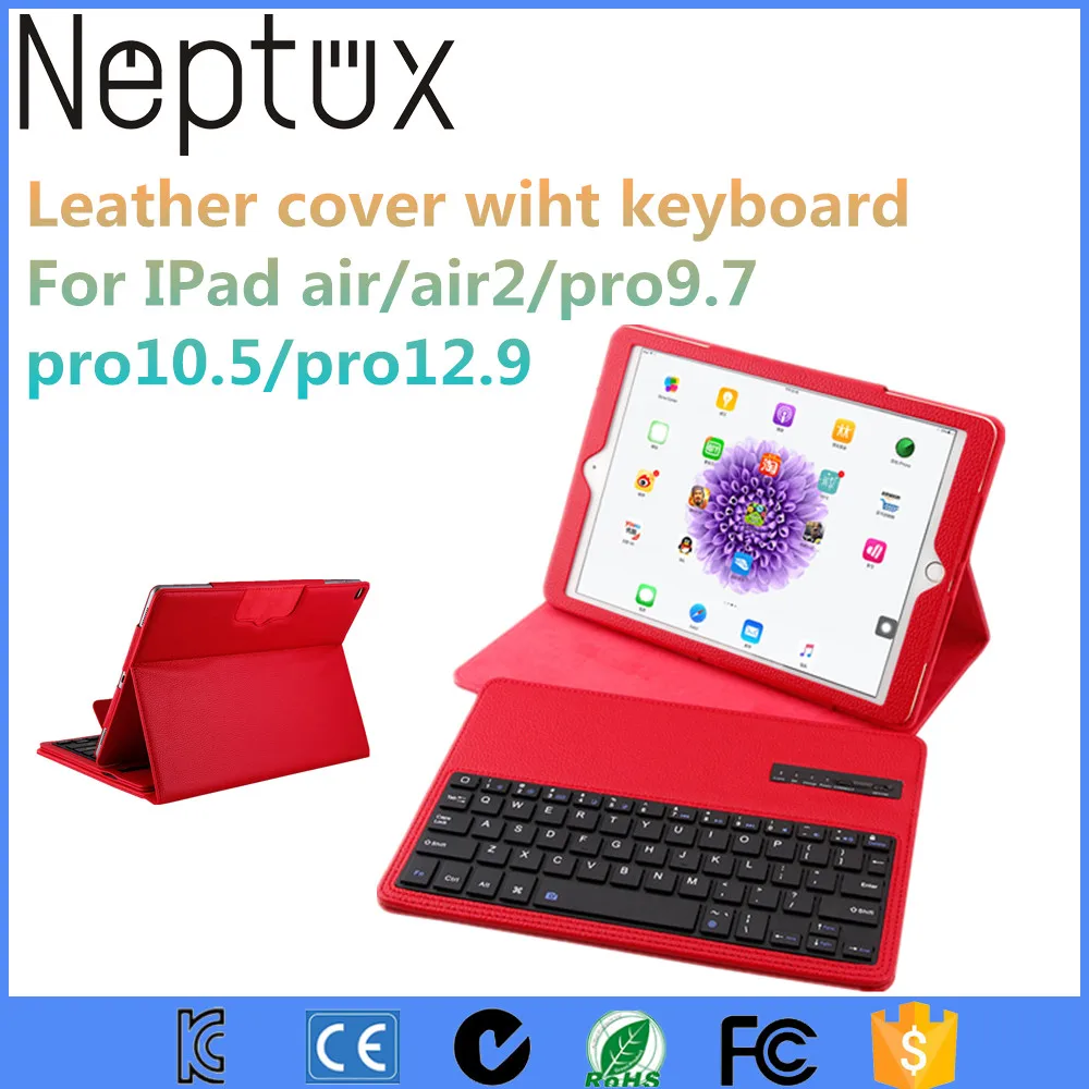 Bluetooth Клавиатура Folio Смарт Чехол Со Съемной Беспроводной Клавиатурой для iPad воздуха 1/2/iPad Pro 9.7