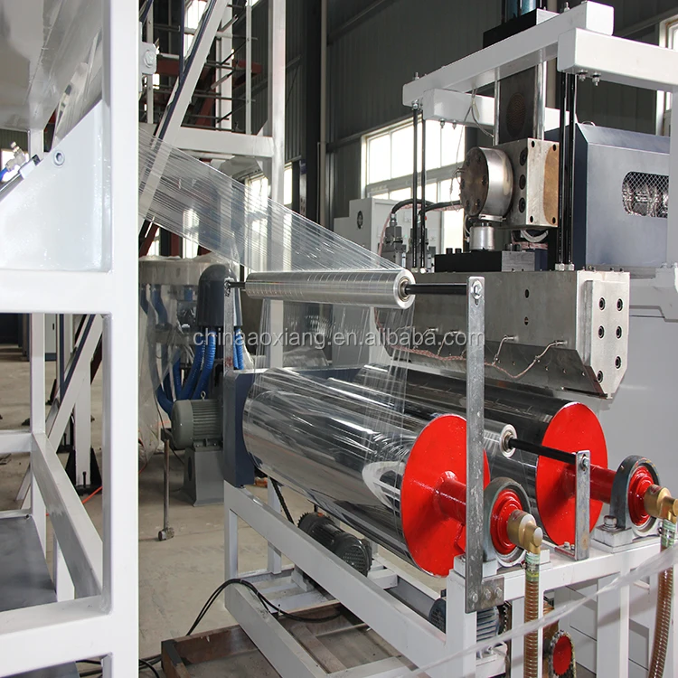 Automatic Double Layers Lldpe Cling Film Stretch Plastic Film Machine