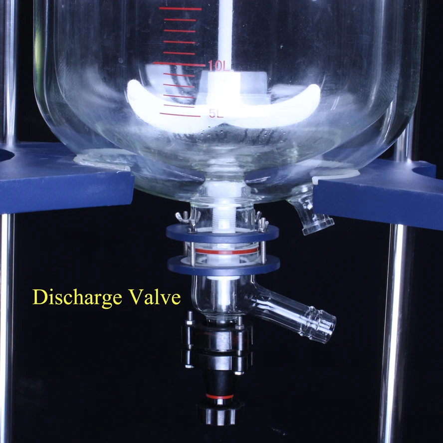 100 Liter Laboratory 20L gg17 Borosilicate Glass Industrial Lab Fermentor Stirred Reactor Bioreactor with Agitator