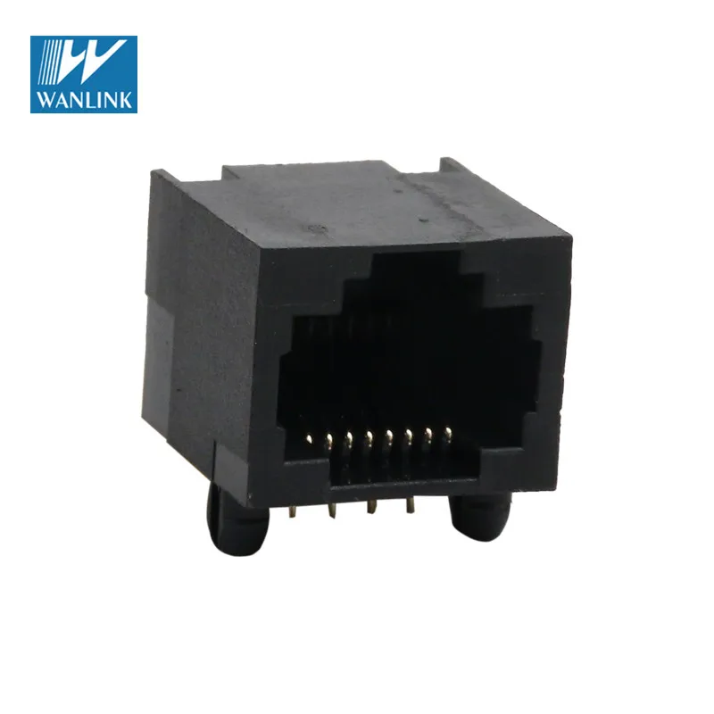 Коннектор RJ45 для клеммной колодки 56-8P8C, боковой вход 8P, вертикальный разъем RJ45, Однопортовый гнездовой разъем RJ45