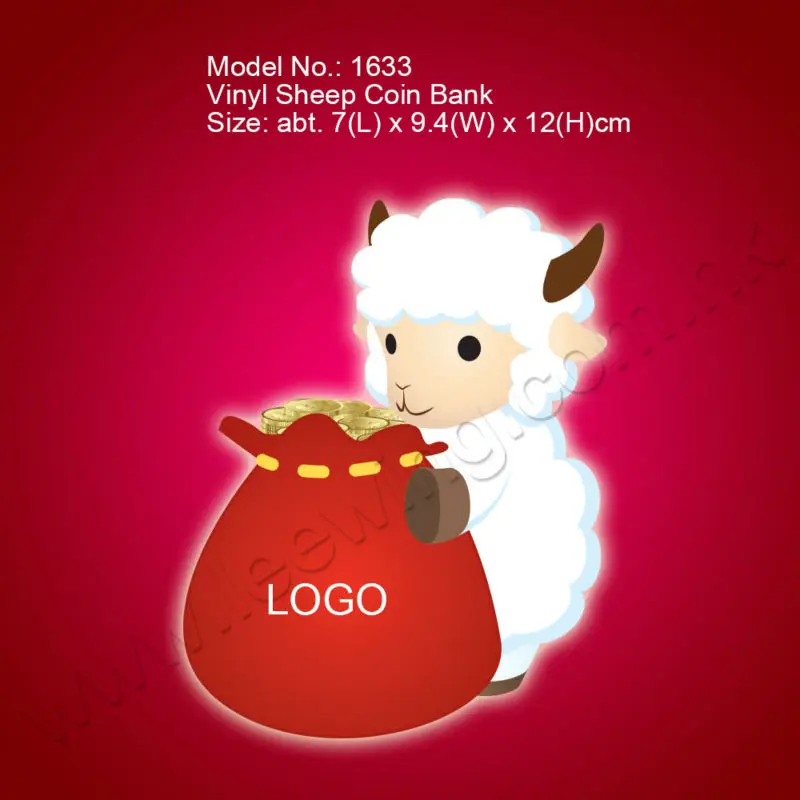 Plastic Animal Sheep Money Saving Box