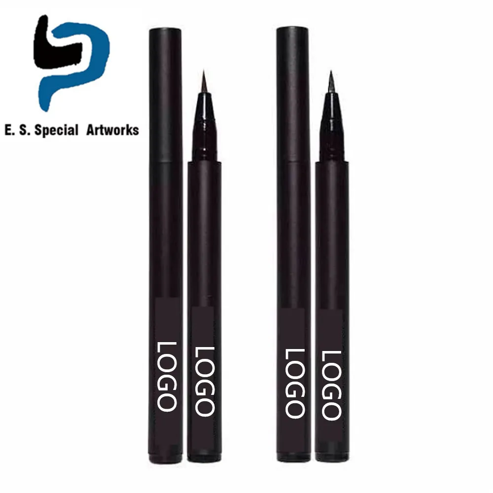 Private Label Waterproof Eyeliner Pen Super Slim Liquid Eyeliner Eye Liner Gel Black