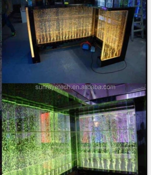 
Fashionable customized color-changing LED bubble feature bar counter acrylic counter for office store KTV restaurant Bar Club 