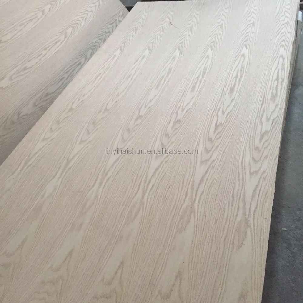 Red Oak wood Veneer for MDF board , plywood, particle board