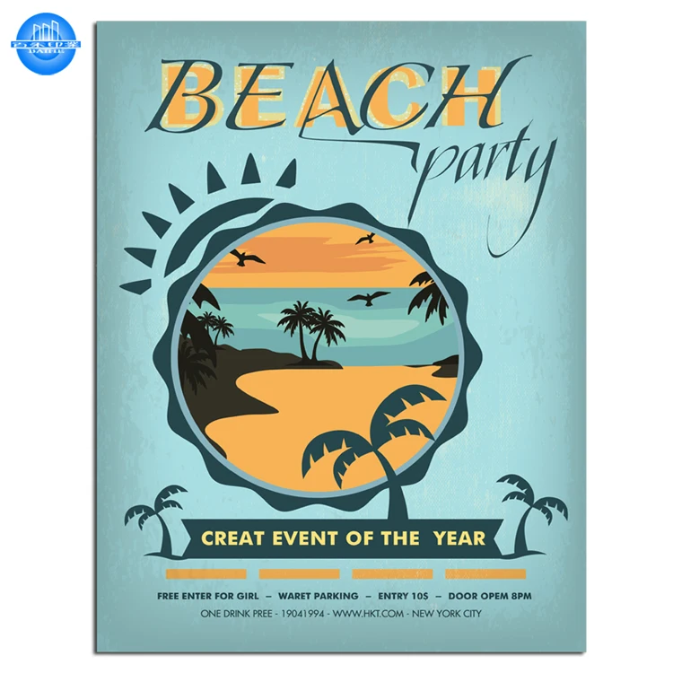 Cheap custom poster printing high end full color printing