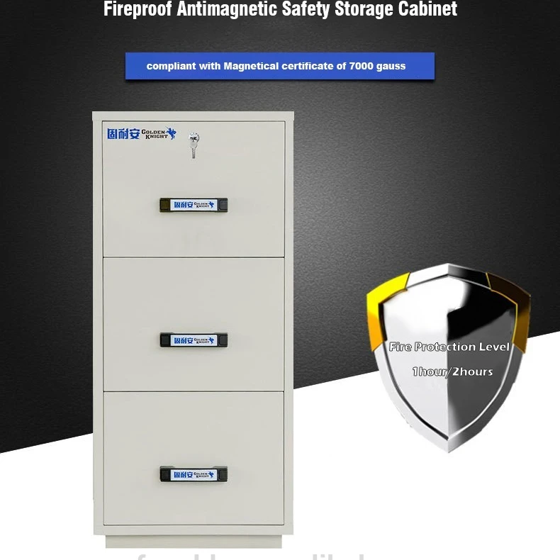 2/3/4 drawer antimagnetic fireproof filedocument cabinet 2hours fire resistant baby cabinet safety with locks