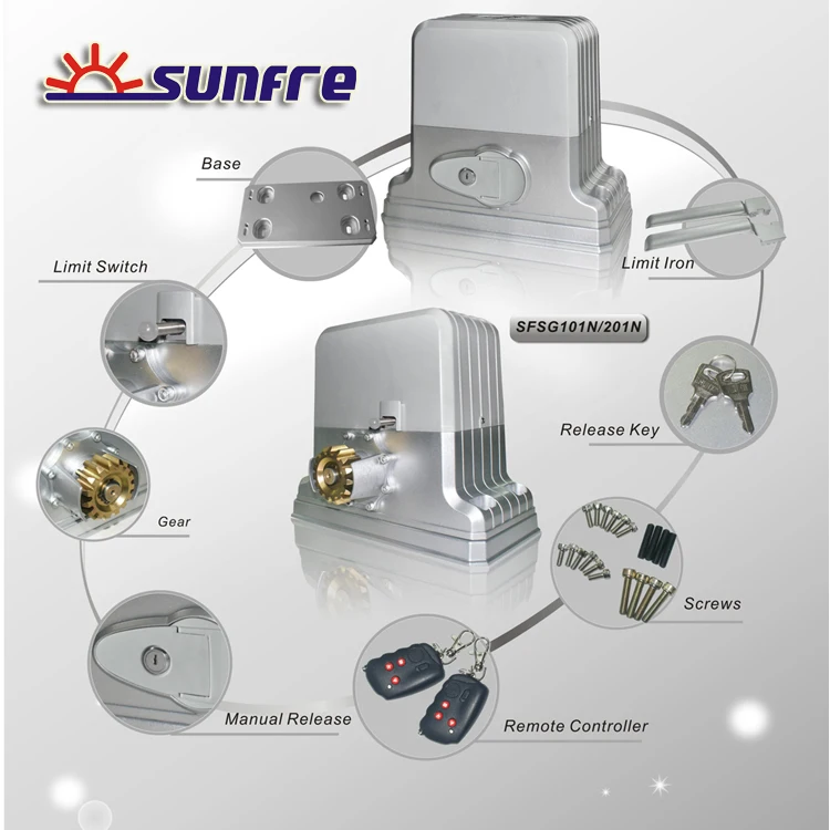 220VAC automatic slide gate operator electric sliding gate motor