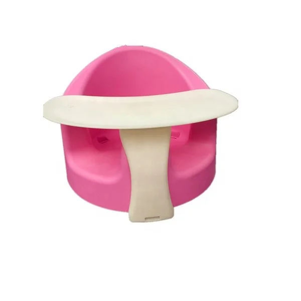 
pu soft easy to clean booster seat dining baby feeding chair with belt and tray 