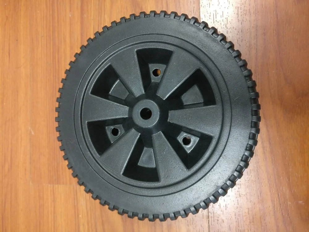 Barbecue trolley 7 inch blow molded plastic wheels for bbq grill